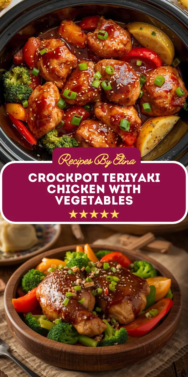 Crockpot Teriyaki Chicken with Vegetables