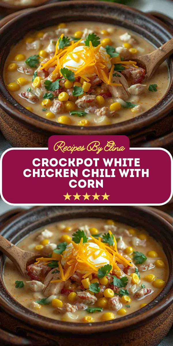Crockpot White Chicken Chili with Corn
