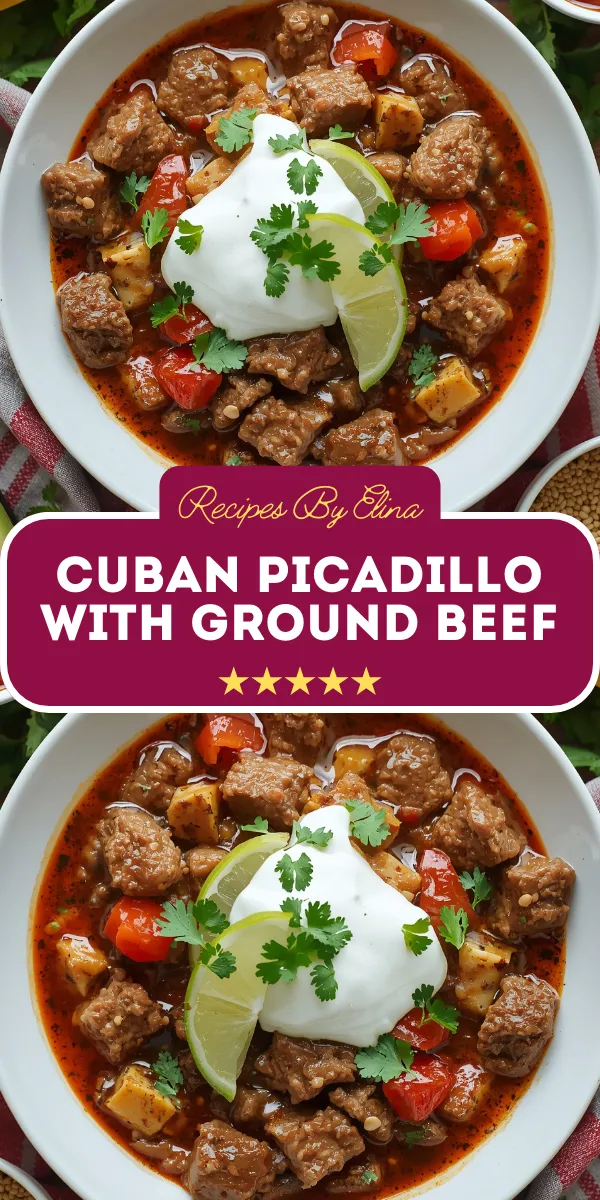 Cuban Picadillo with Ground Beef