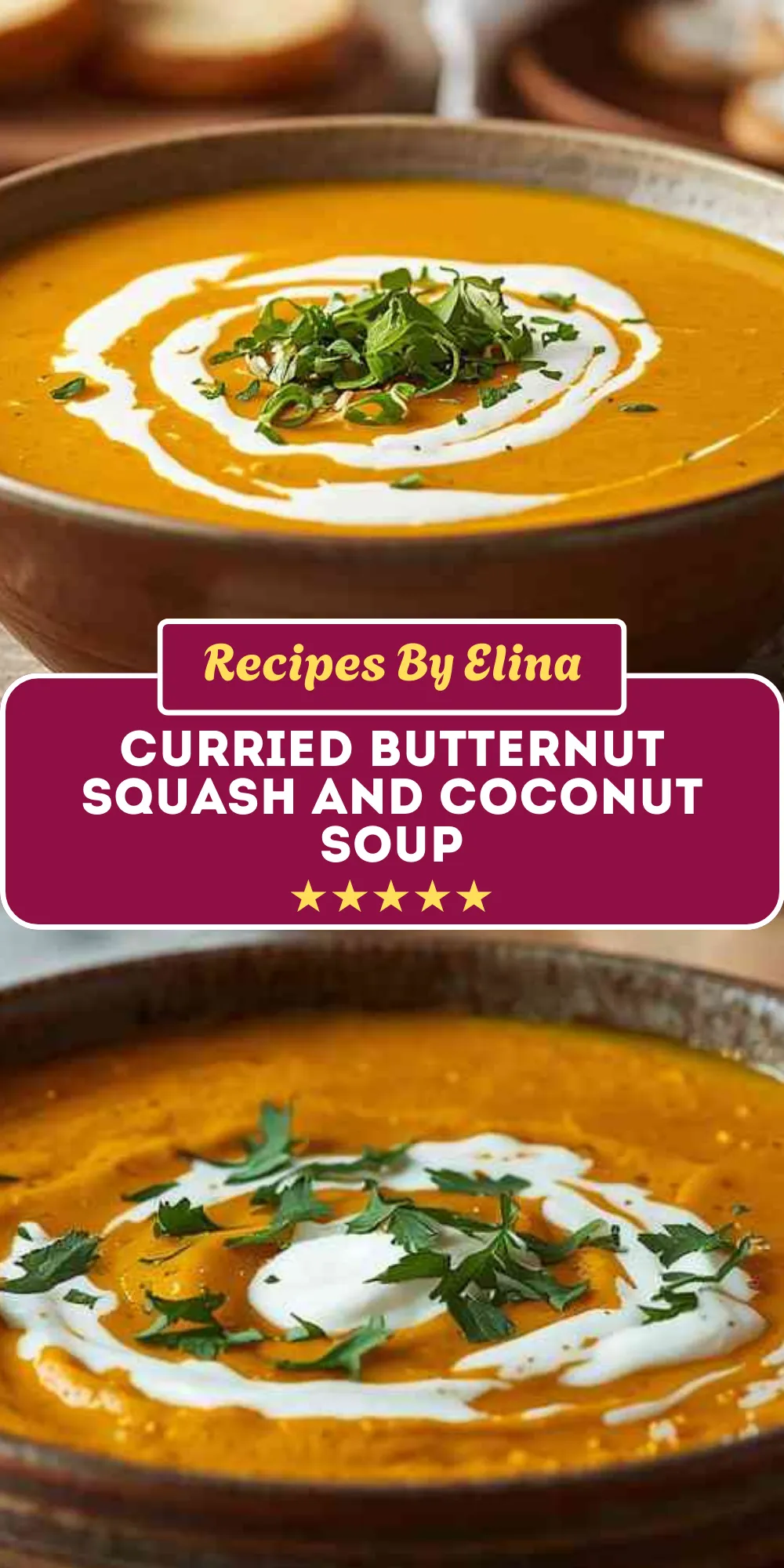 Curried Butternut Squash and Coconut Soup