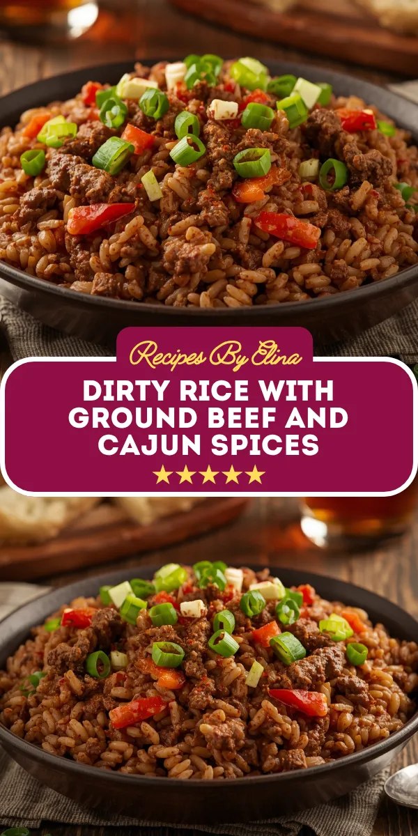 Dirty Rice with Ground Beef and Cajun Spices