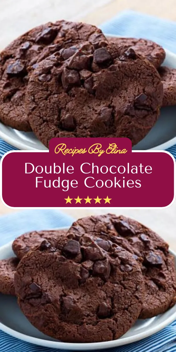 Double Chocolate Fudge Cookies