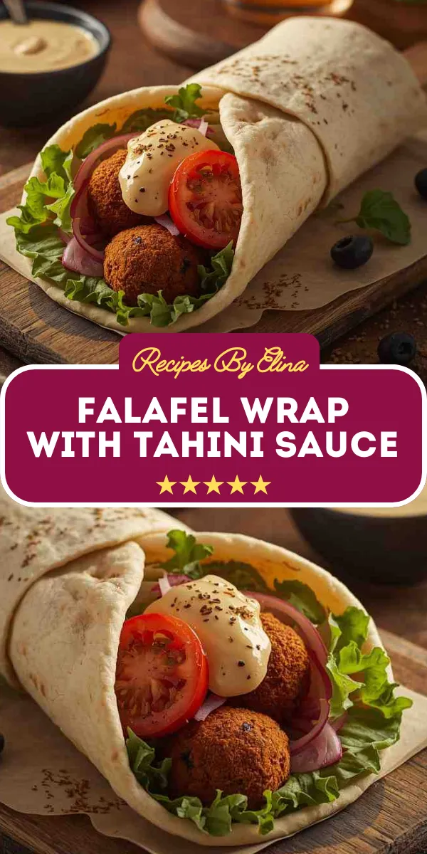 Falafel Wrap with Tahini Sauce