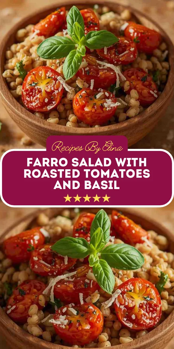 Farro Salad with Roasted Tomatoes and Basil