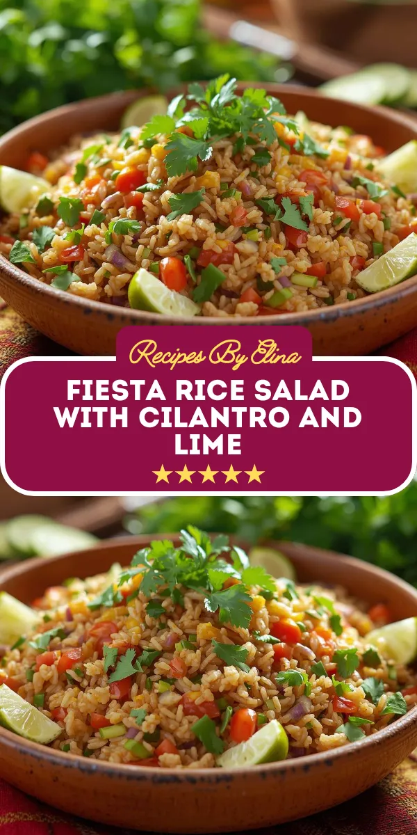 Fiesta Rice Salad with Cilantro and Lime