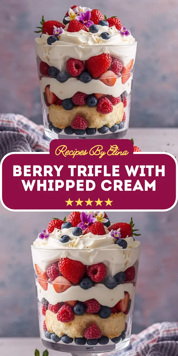 Berry Trifle with Whipped Cream