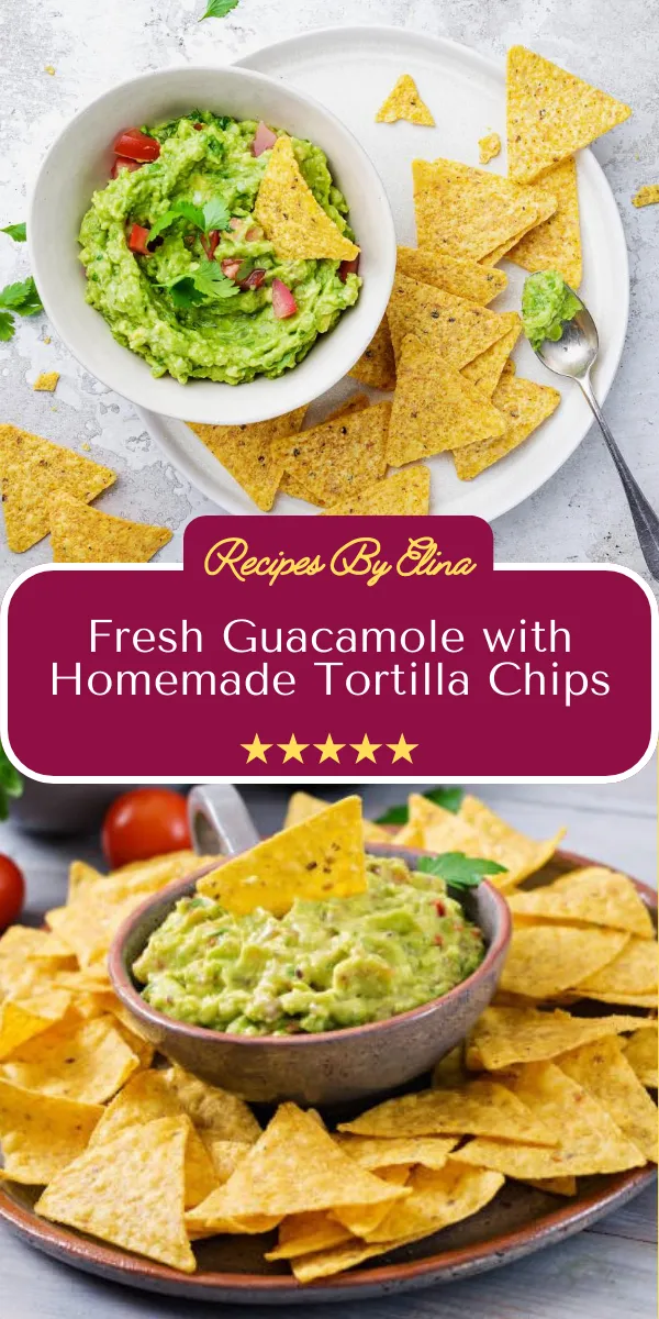 Fresh Guacamole with Homemade Tortilla Chips