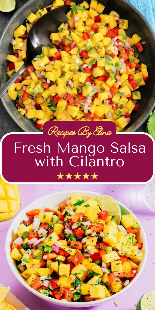 Fresh Mango Salsa with Cilantro