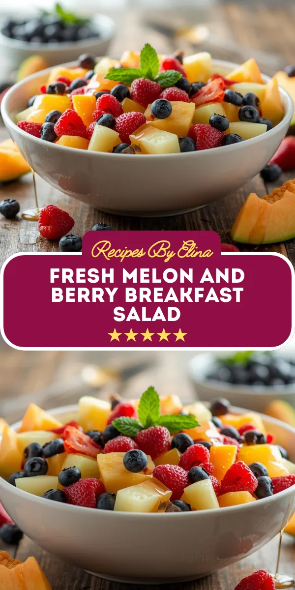 Fresh Melon and Berry Breakfast Salad