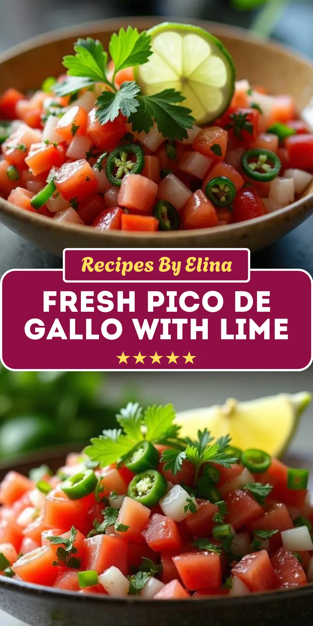 Fresh Pico de Gallo with Lime