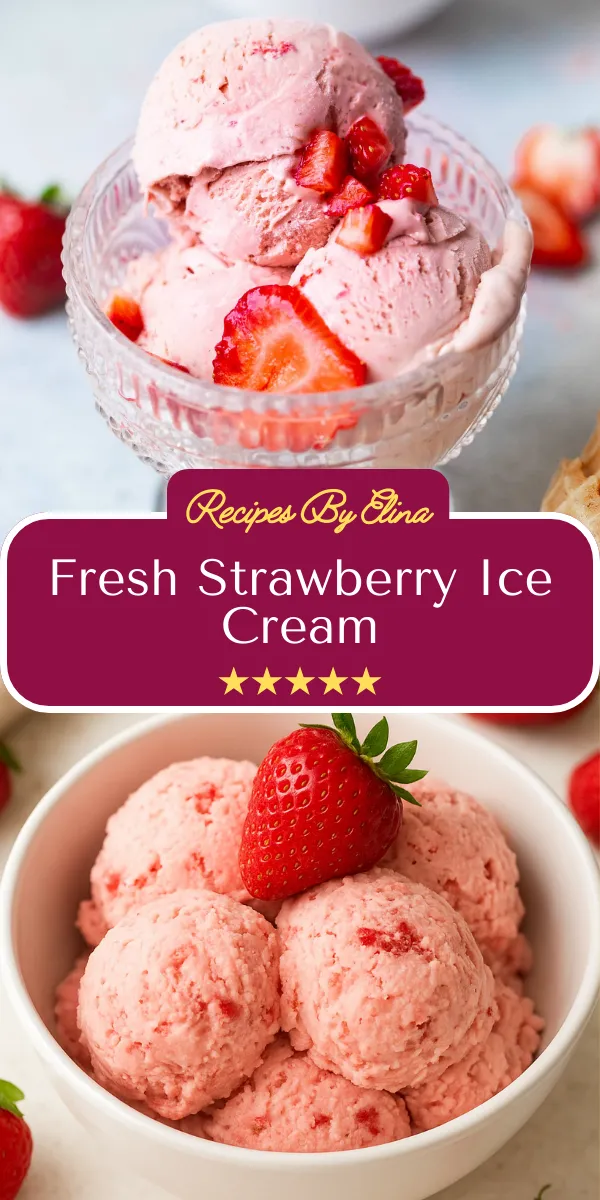 Fresh Strawberry Ice Cream