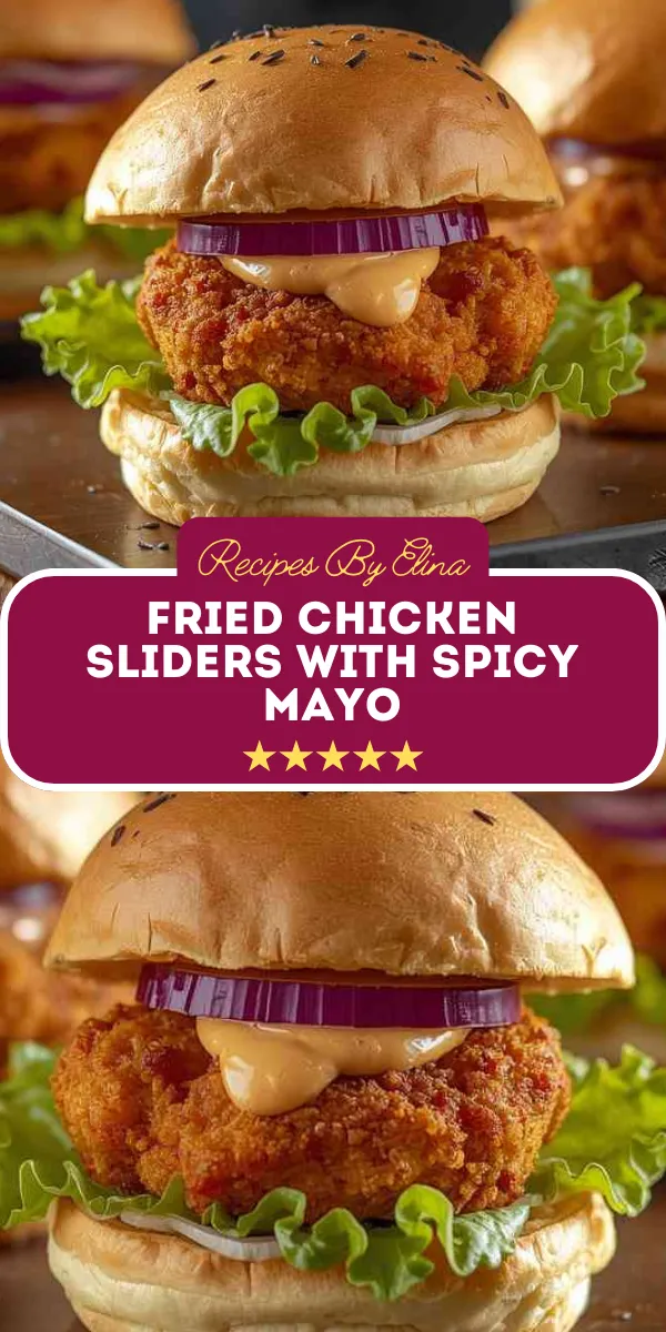 Fried Chicken Sliders with Spicy Mayo