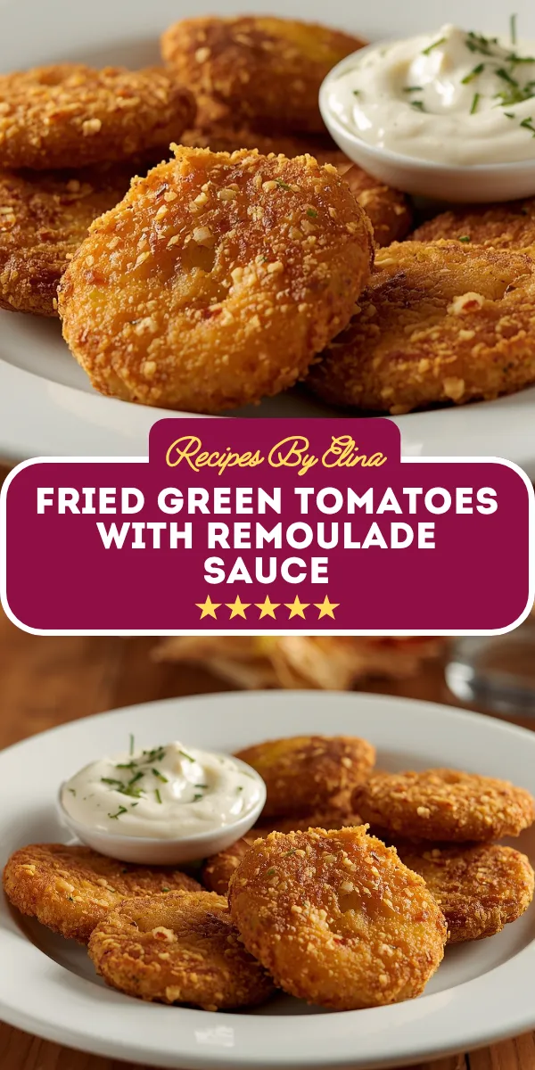 Fried Green Tomatoes with Remoulade Sauce
