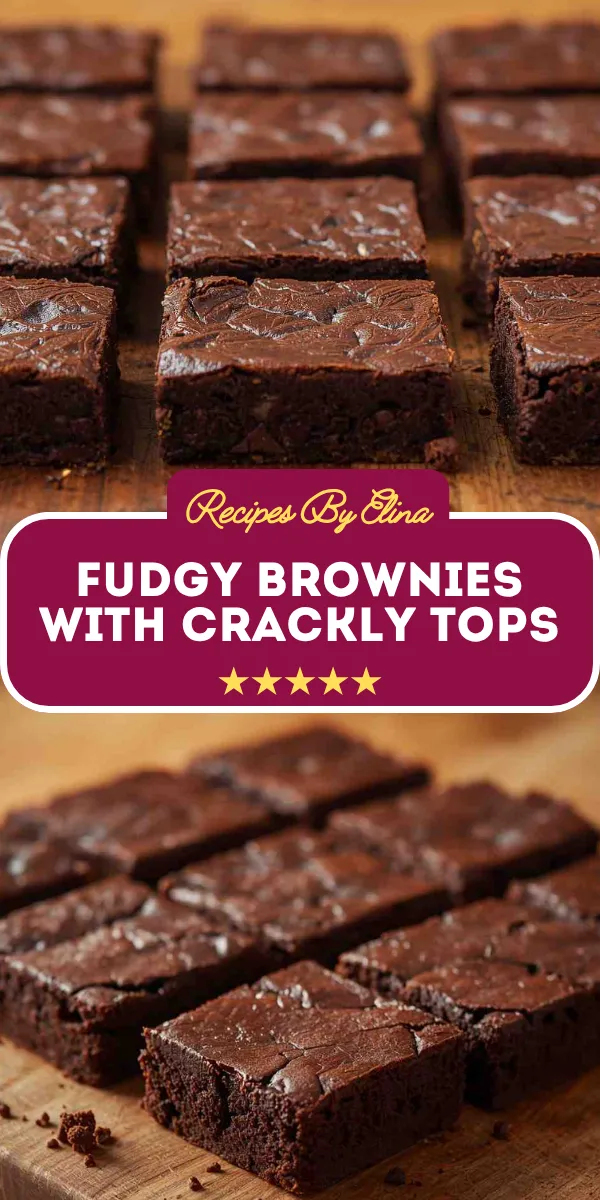 Fudgy Brownies with Crackly Tops