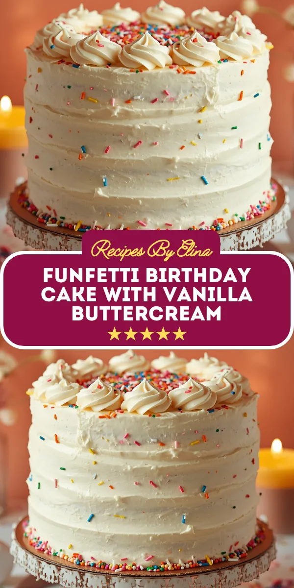 Funfetti Birthday Cake with Vanilla Buttercream