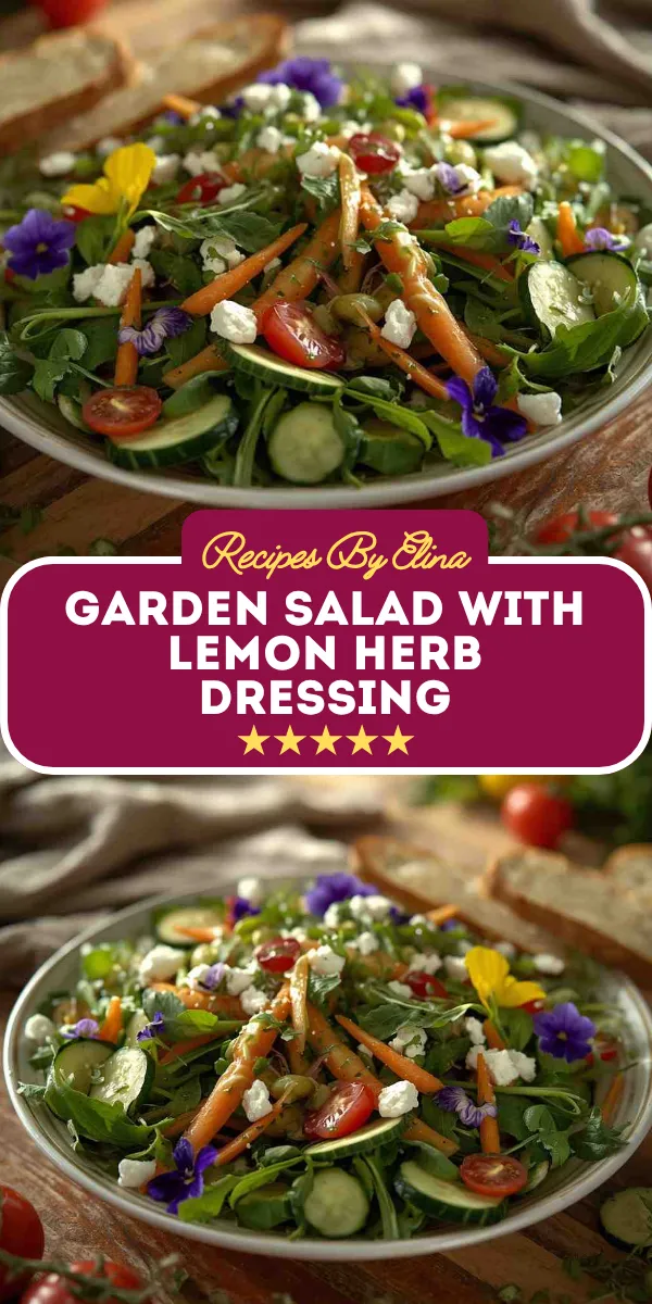 Garden Salad with Lemon Herb Dressing