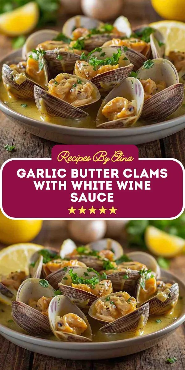 Garlic Butter Clams with White Wine Sauce