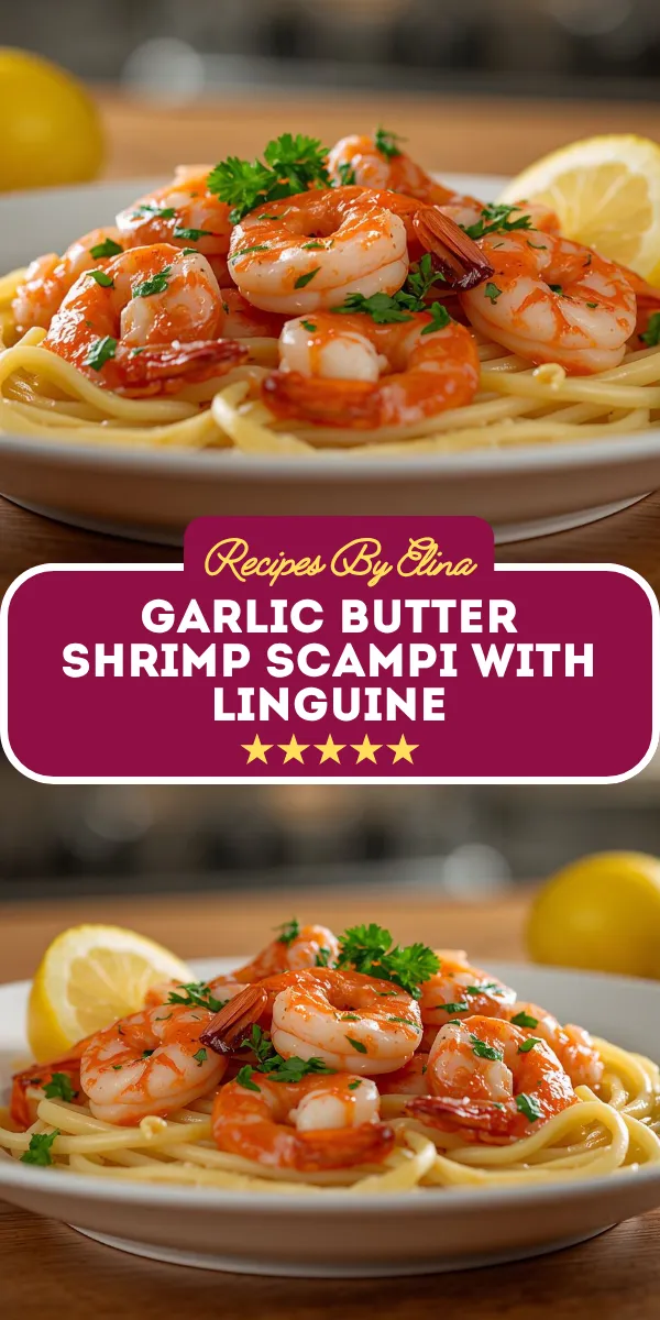 Classic Garlic Butter Shrimp Scampi with Linguine