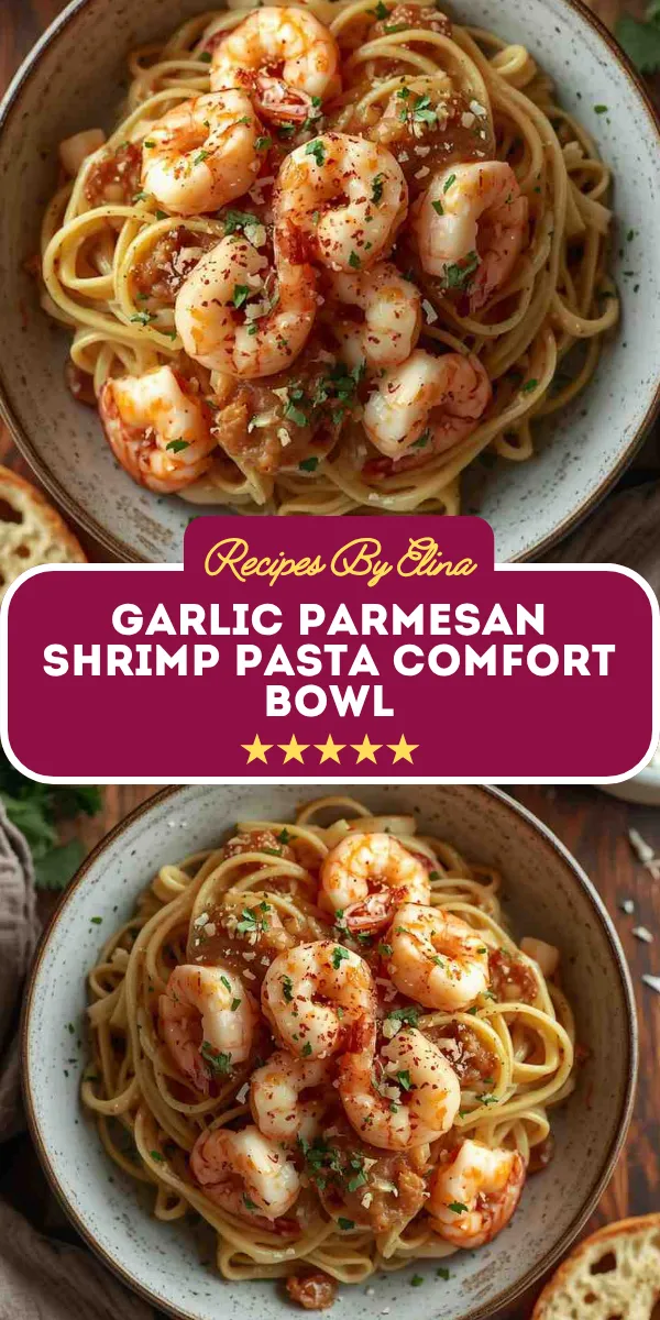 Garlic Parmesan Shrimp Pasta Comfort Bowl