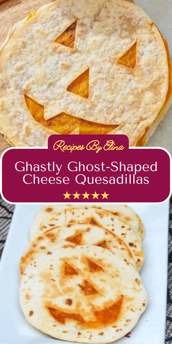 Ghastly Ghost-Shaped Cheese Quesadillas