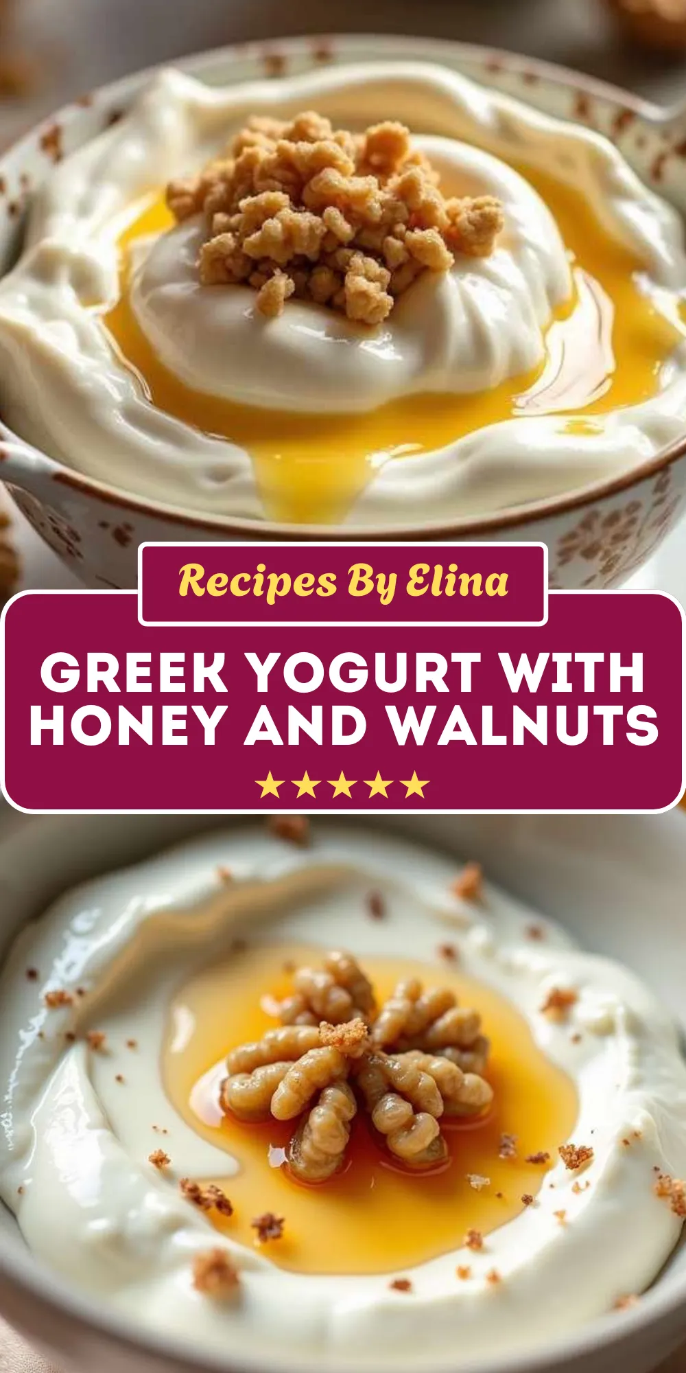 Greek Yogurt with Honey and Walnuts