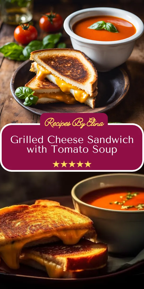 Grilled Cheese Sandwich with Tomato Soup