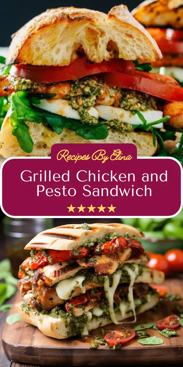 Grilled Chicken and Pesto Sandwich
