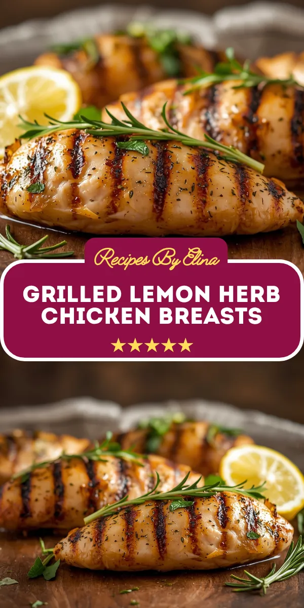 Grilled Lemon Herb Chicken Breasts