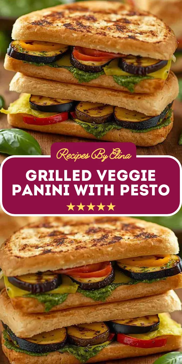 Grilled Veggie Panini with Pesto