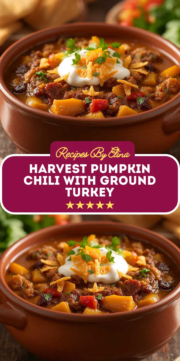 Harvest Pumpkin Chili with Ground Turkey