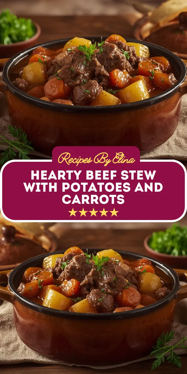 Hearty Beef Stew with Potatoes and Carrots