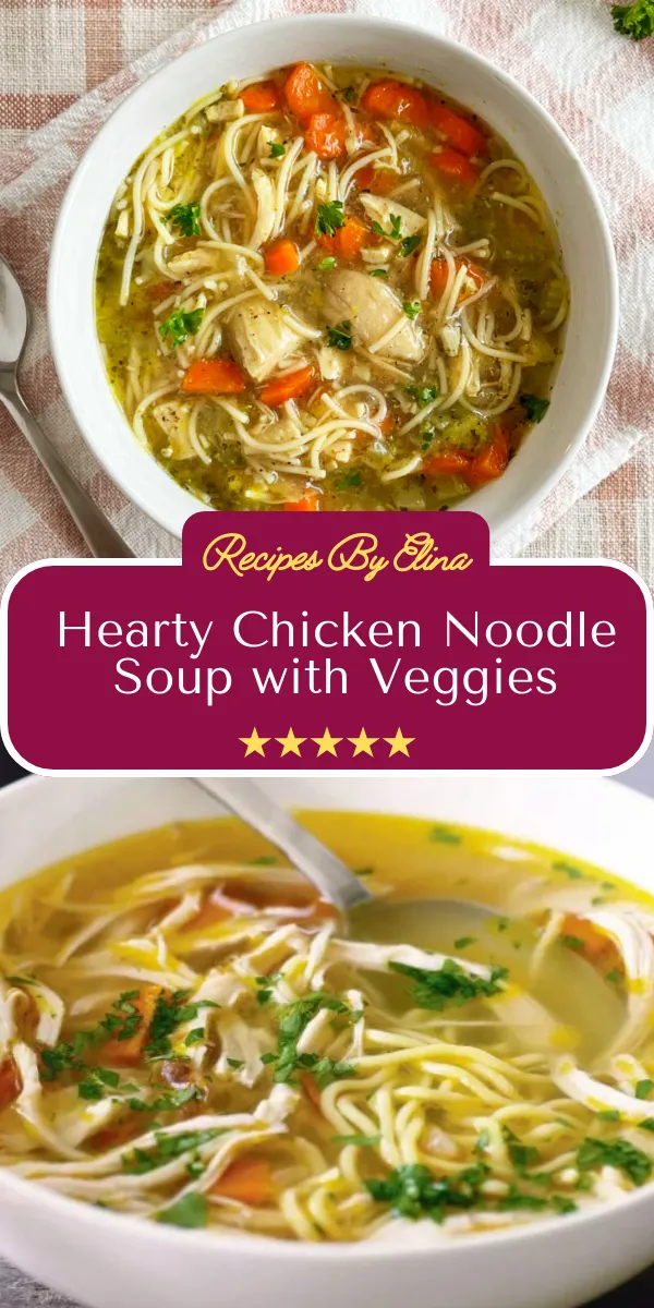 Homestyle Chicken Noodle Soup with Veggies