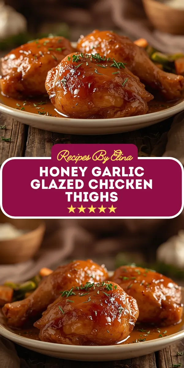 Honey Garlic Glazed Chicken Thighs