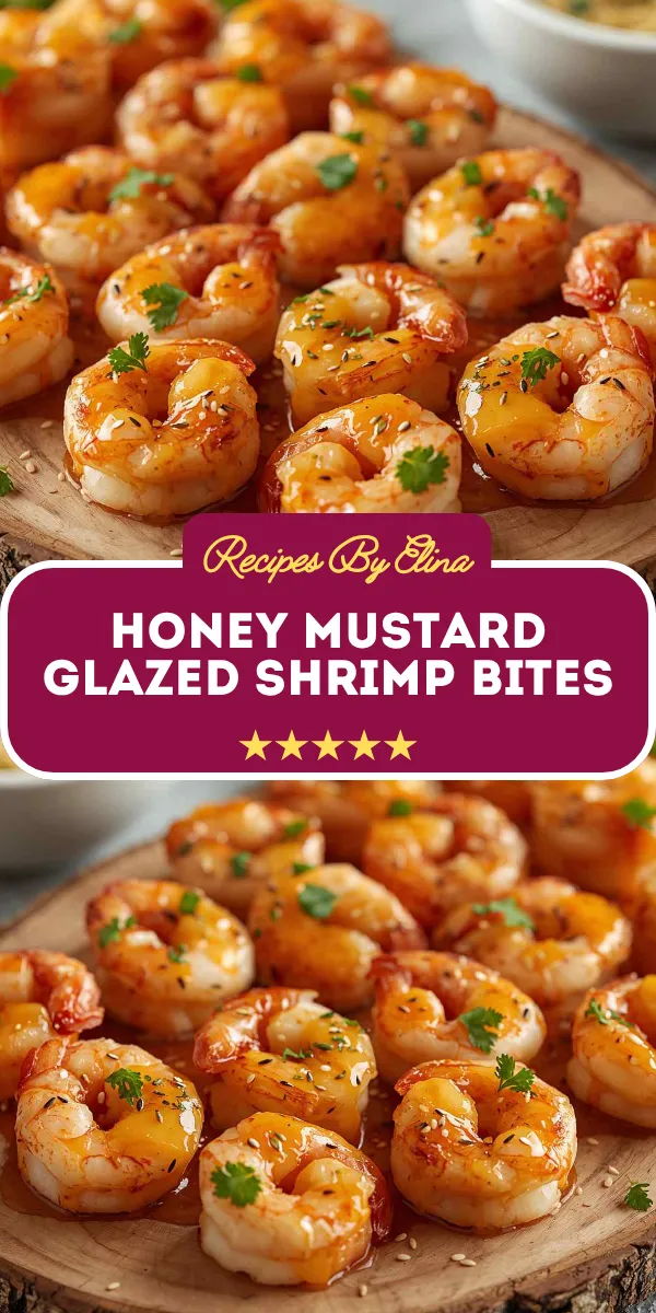 Honey Mustard Glazed Shrimp Bites