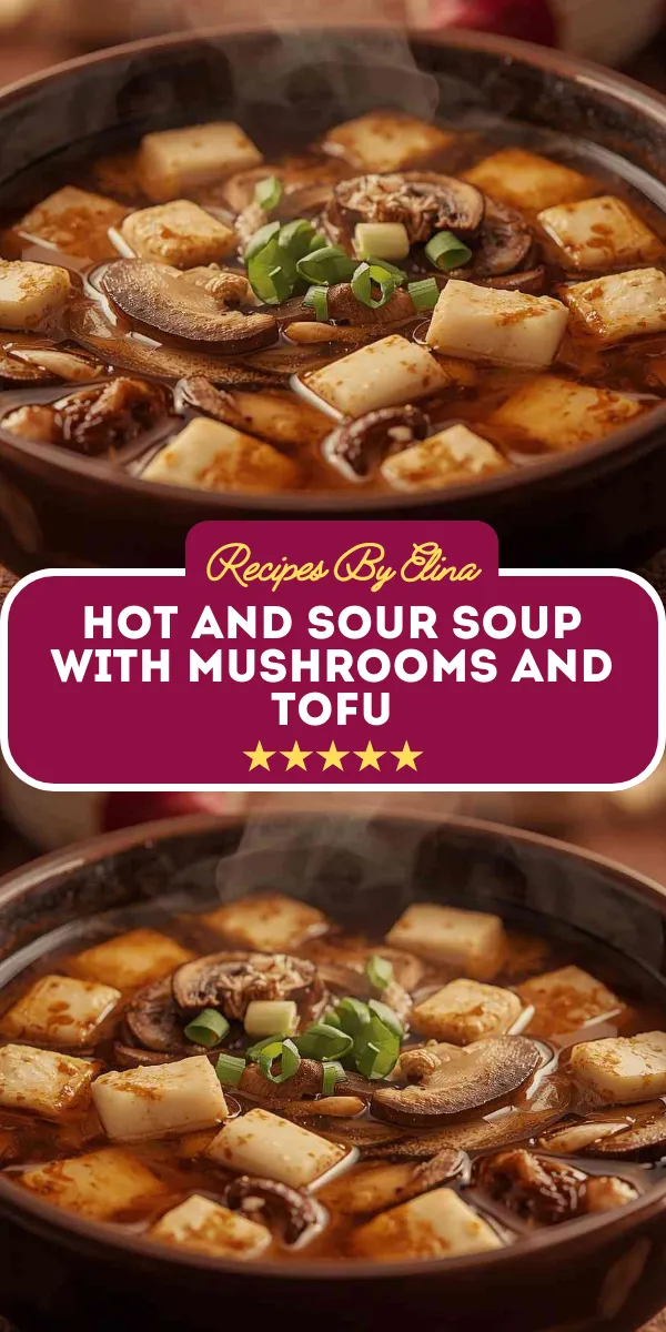 Hot and Sour Soup with Mushrooms and Tofu