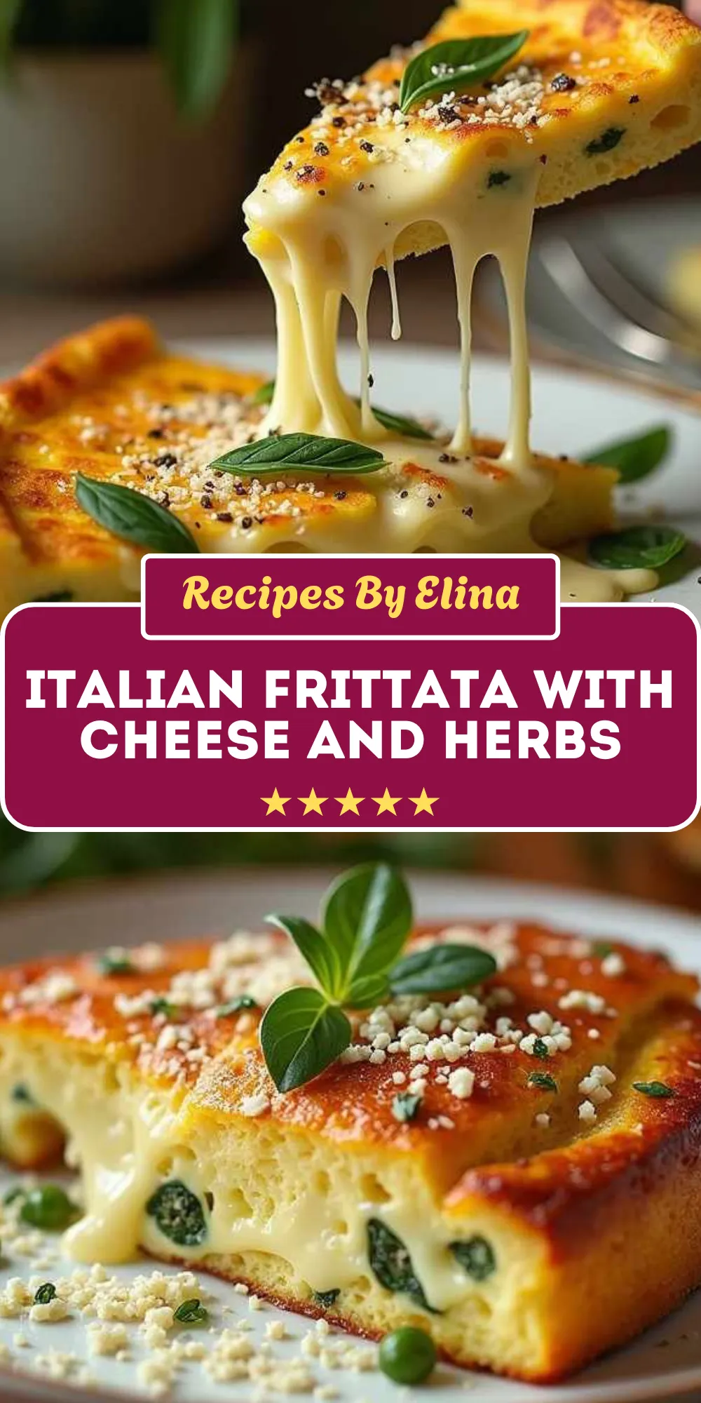 Italian Frittata with Cheese and Herbs