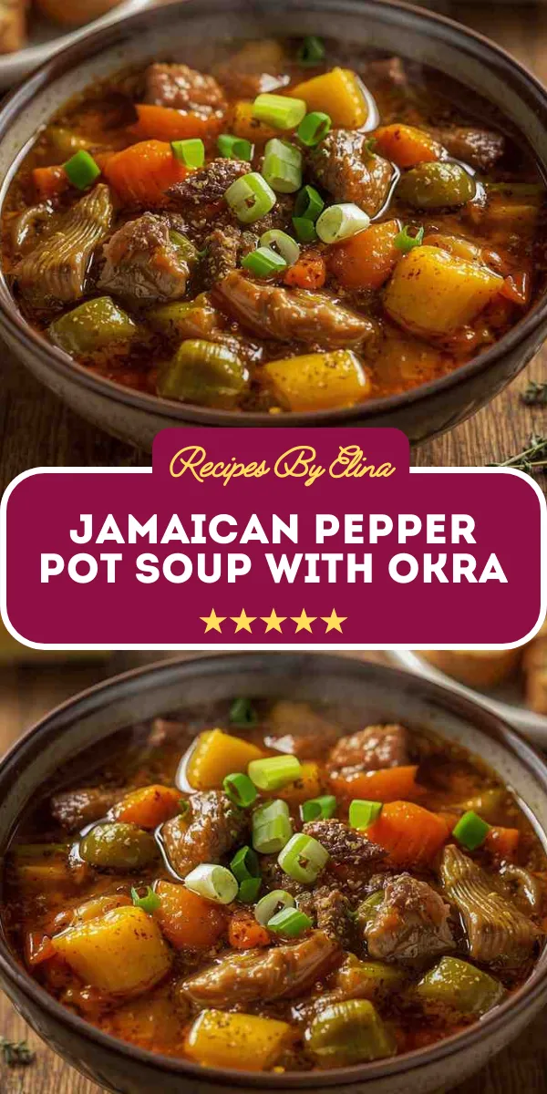 Jamaican Pepper Pot Soup with Okra