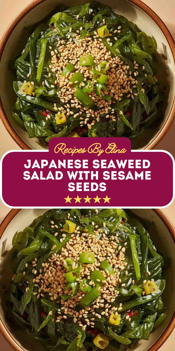 Japanese Seaweed Salad with Sesame Seeds