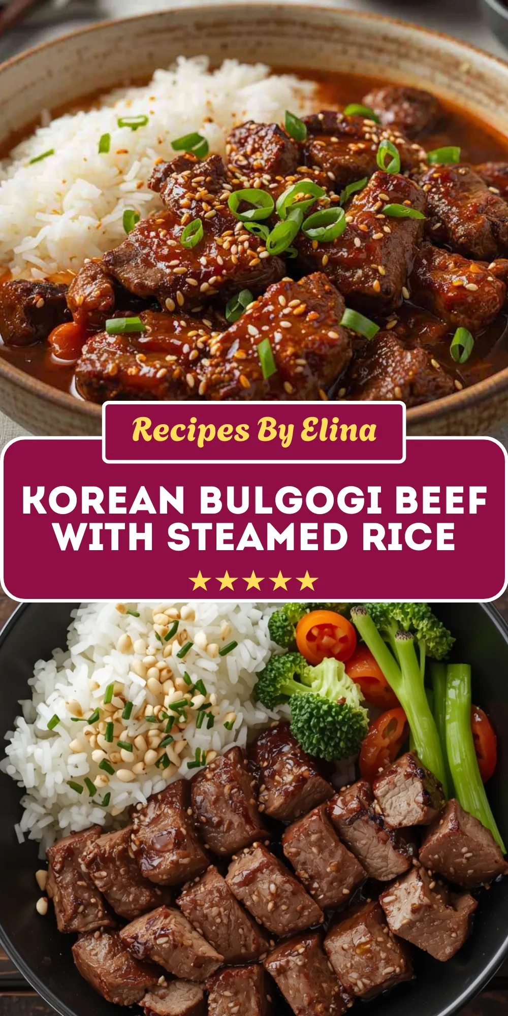 Korean Bulgogi Beef with Steamed Rice