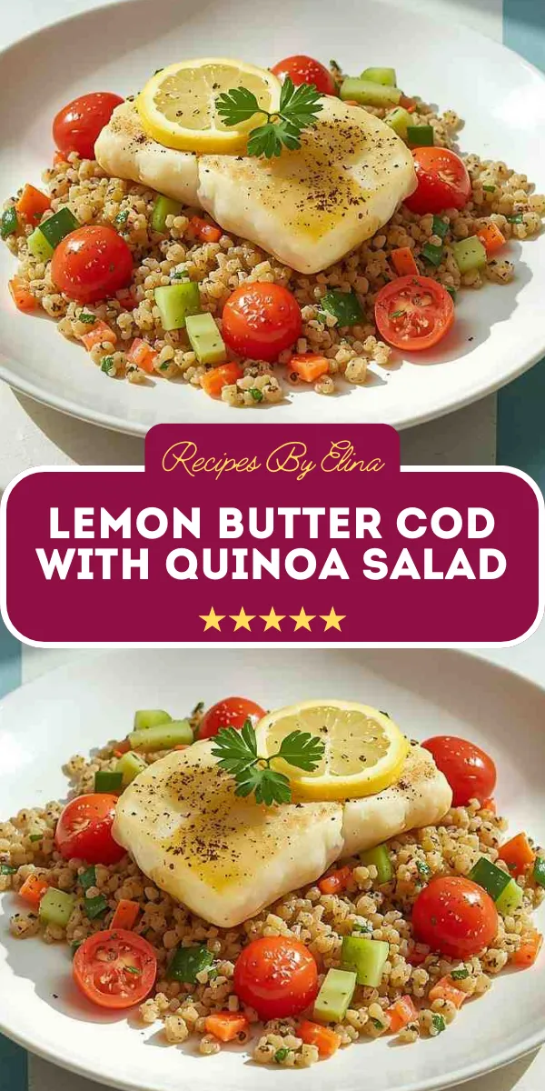 Lemon Butter Cod with Quinoa Salad