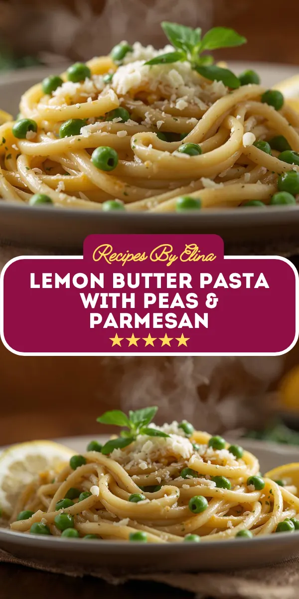 Lemon Butter Pasta with Peas & Parmesan
