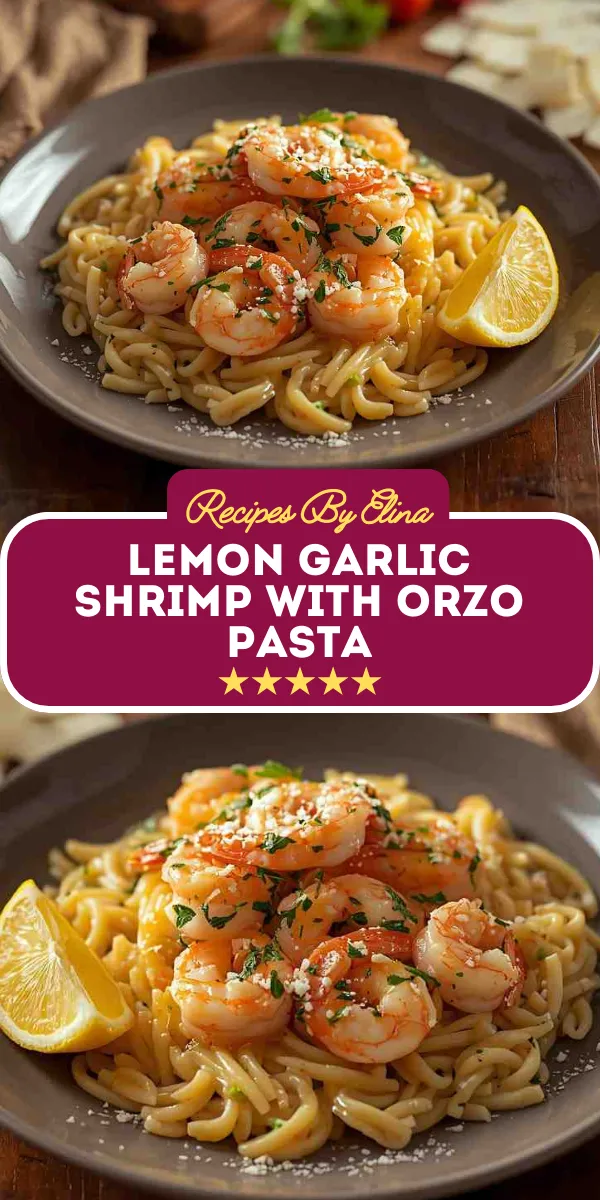 Lemon Garlic Shrimp with Orzo Pasta