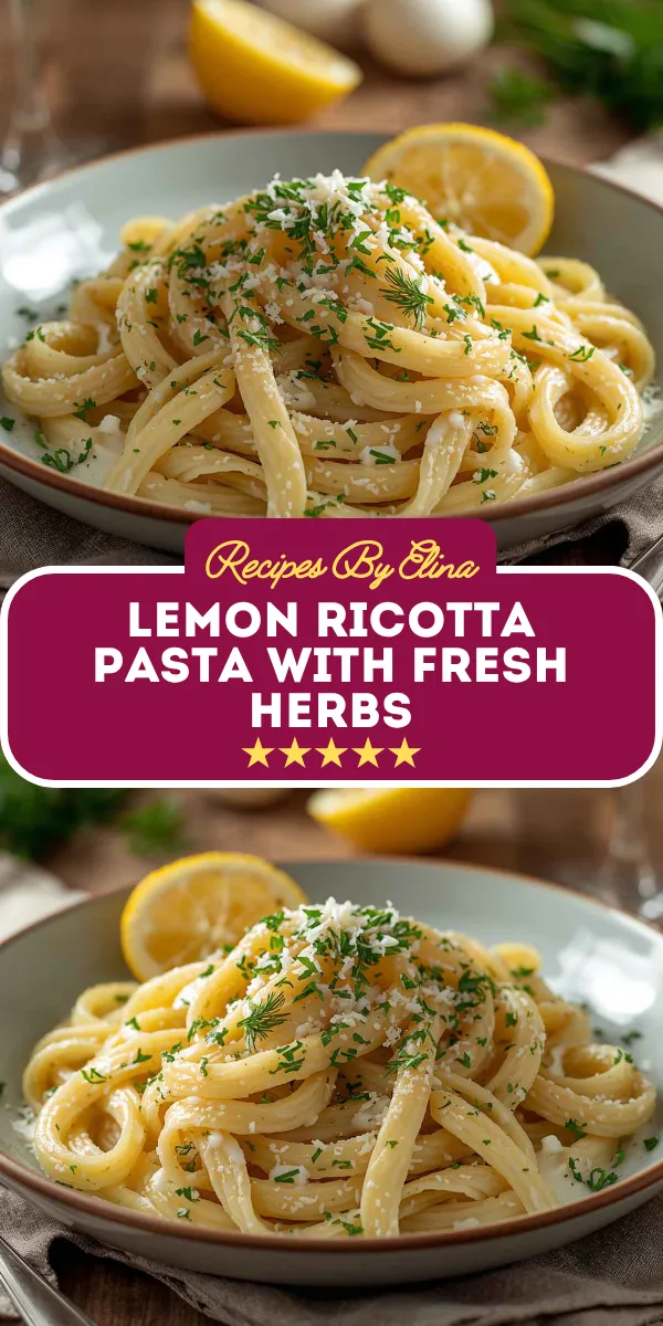 Lemon Ricotta Pasta with Fresh Herbs