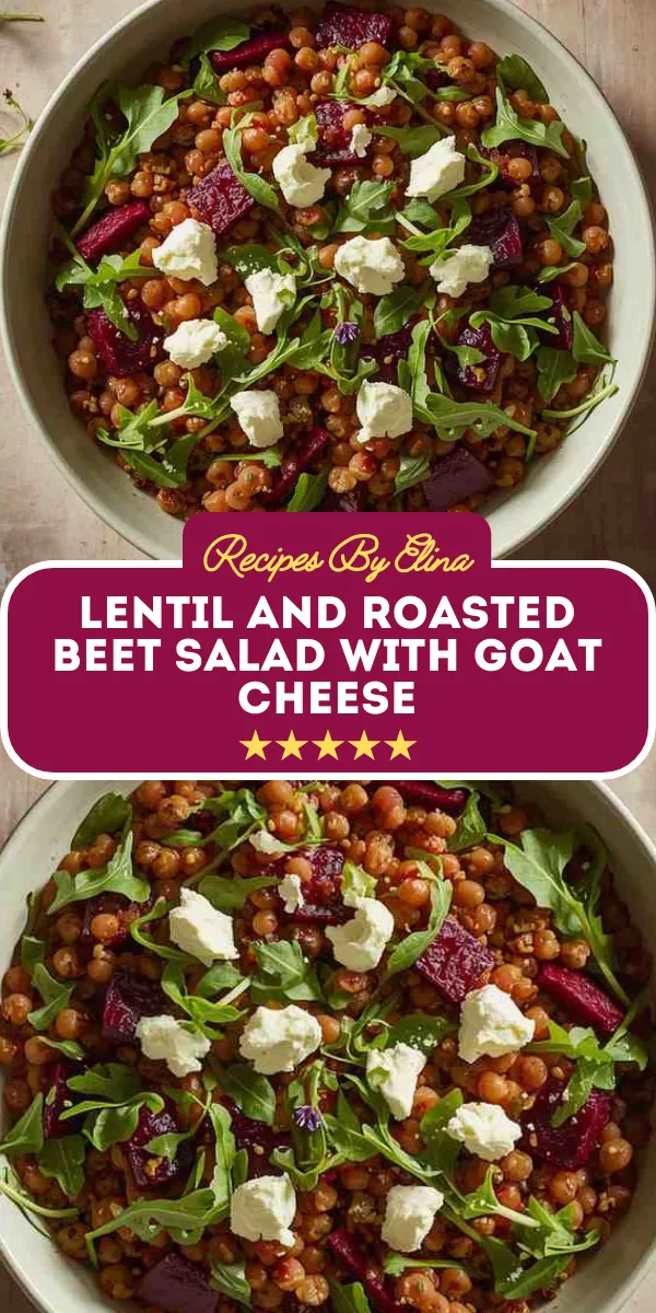 Lentil and Roasted Beet Salad with Goat Cheese