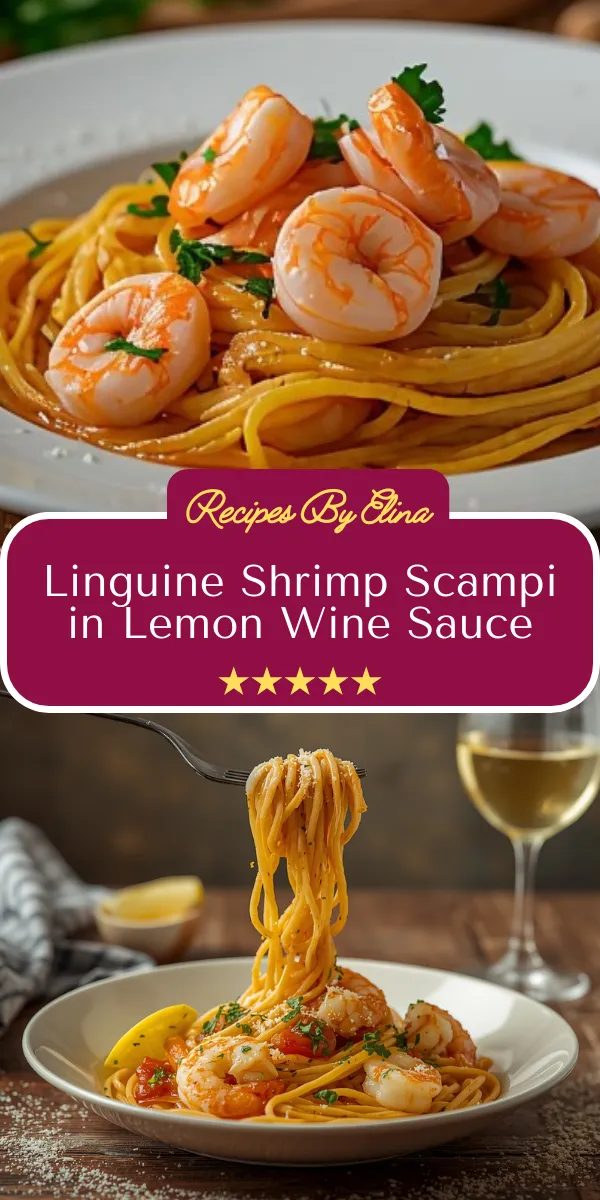 Linguine Shrimp Scampi in Lemon Wine Sauce