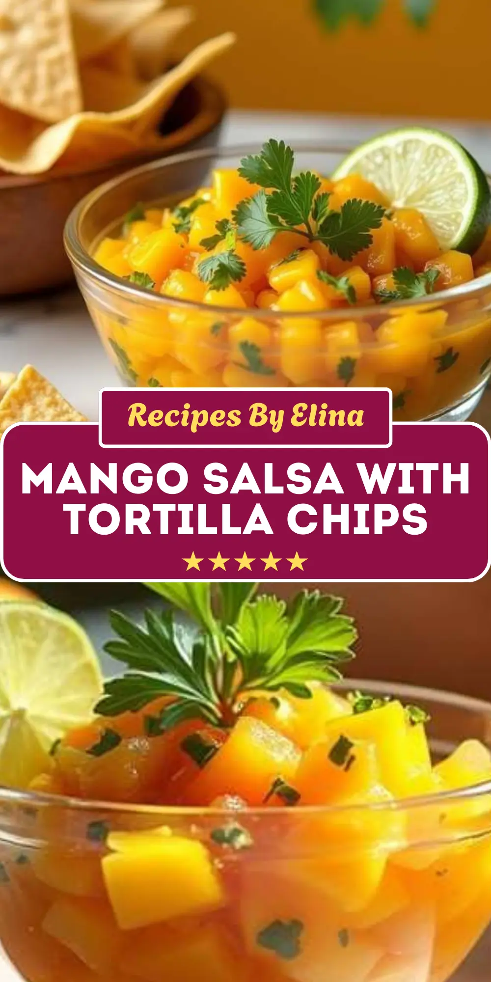 Mango Salsa with Tortilla Chips