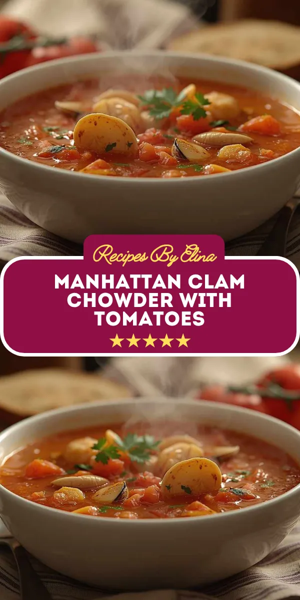 Manhattan Clam Chowder with Tomatoes