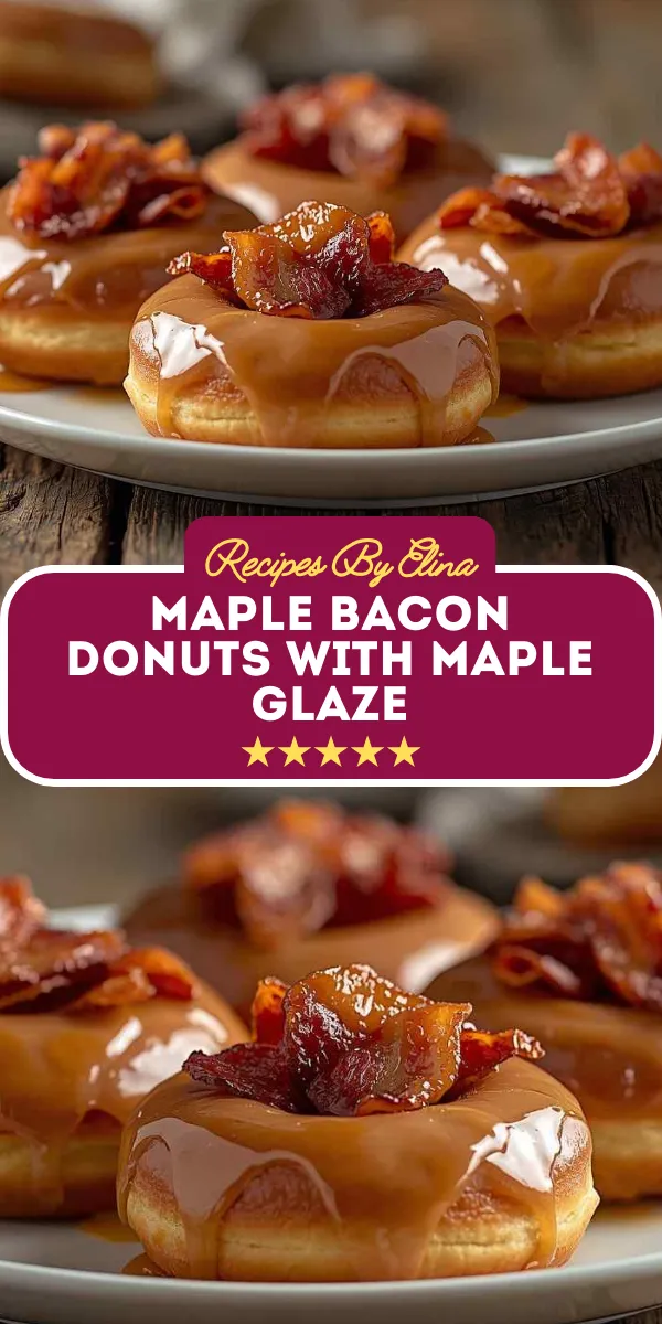Maple Bacon Donuts with Maple Glaze