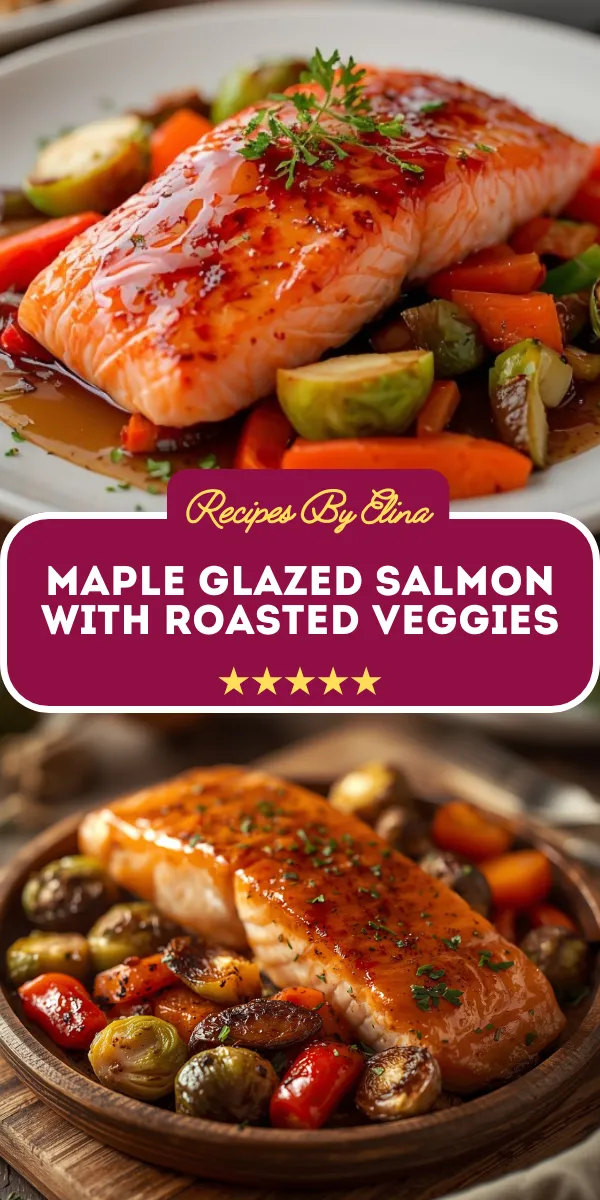 Maple Glazed Salmon with Roasted Veggies