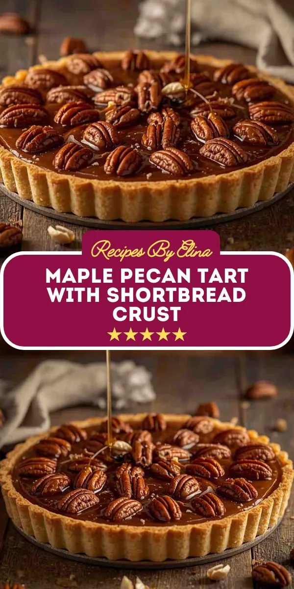 Maple Pecan Tart with Shortbread Crust